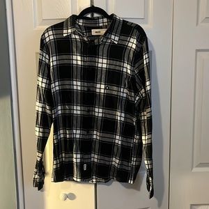 Black and White Hollister Flannel